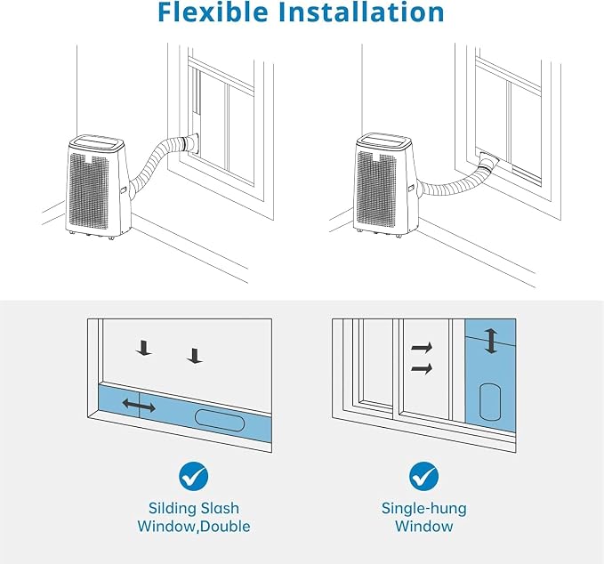 14000 BTU Room Portable Air Conditioner, 3-In-1 Free Standing Cooling AC With Fan & Dehumidifier Up to 700 Sq.Ft, Remote