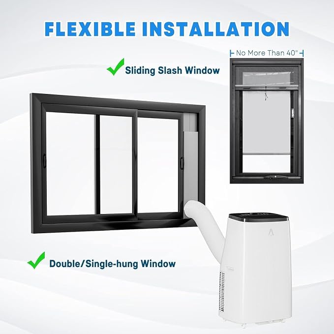 14000 BTU Room Portable Air Conditioner, 3-In-1 Free Standing Cooling AC With Fan & Dehumidifier Up to 700 Sq.Ft, Remote