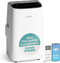 14000 BTU Ultra Quiet Portable Inverter Air Conditioner, Smart Cooling & Heating with WiFi, Energy Efficient, For Bedrooms