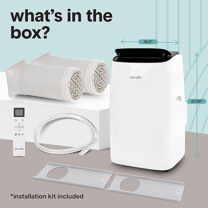 14000 BTU Ultra Quiet Portable Inverter Air Conditioner, Smart Cooling & Heating with WiFi, Energy Efficient, For Bedrooms