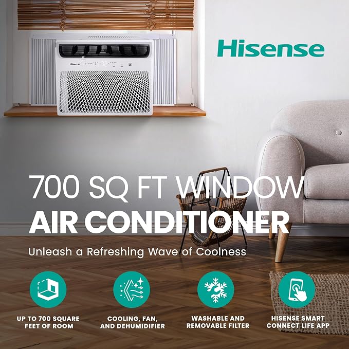 14000-BTU Window AC WIFI, alternate product view 2