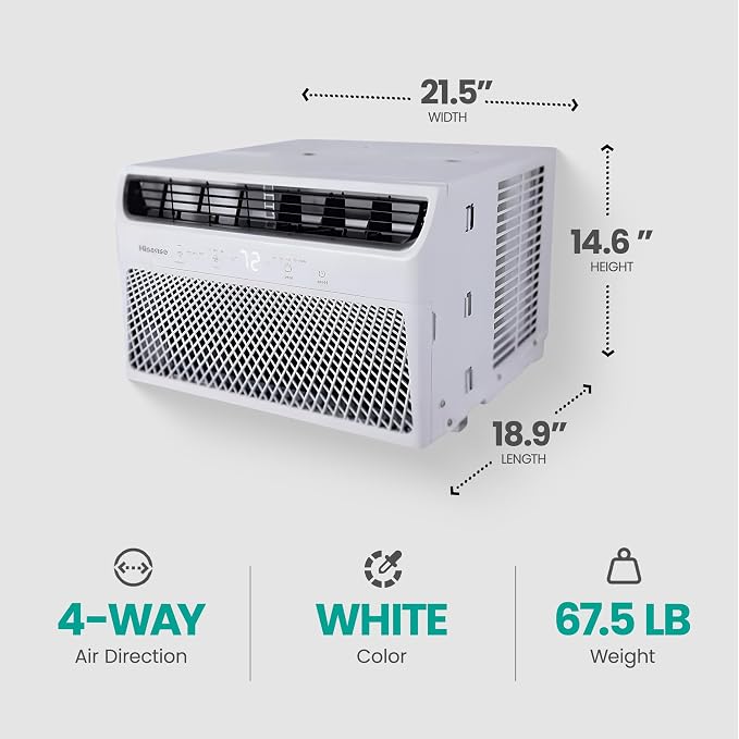 14000-BTU Window AC WIFI, alternate product view 3