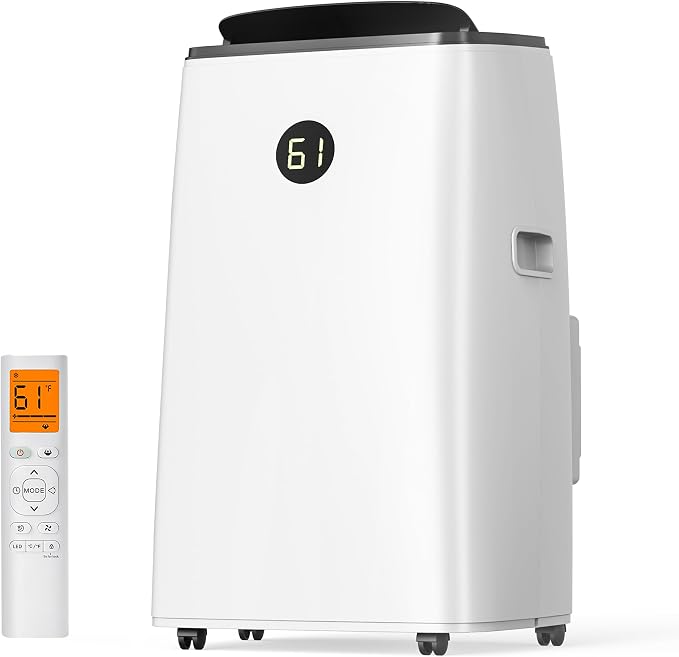 14000BTU Portable Air Conditioners Inverter Technology,Dual Hose Fast Cooling Portable AC Unit for Large Room up to 700