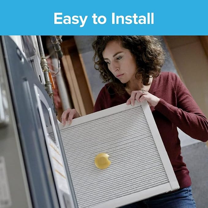 14x14x1 AC Furnace SMART Air Filter, MERV 12, MPR 1500, Track Filter Life With Bluetooth Enabled Sensor, CERTIFIED asthma &