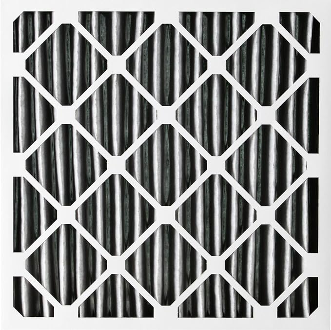 14x14x1 (Actual Size: 13 3/4 x 13 3/4 x 3/4) Furnace Air Filters MERV 12 Pleated Plus Carbon 3 Pack, alternate product view 4