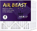 14x14x1 Air Filter MERV 11 Pleated HVAC AC Furnace Air Filter, Air Beast 4-Pack, Made in the USA, product image