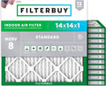 14x14x1 Air Filter MERV 8 Essential Dust & Allergy Defense (12-Pack), Electrostatic Pleated HVAC AC Furnace