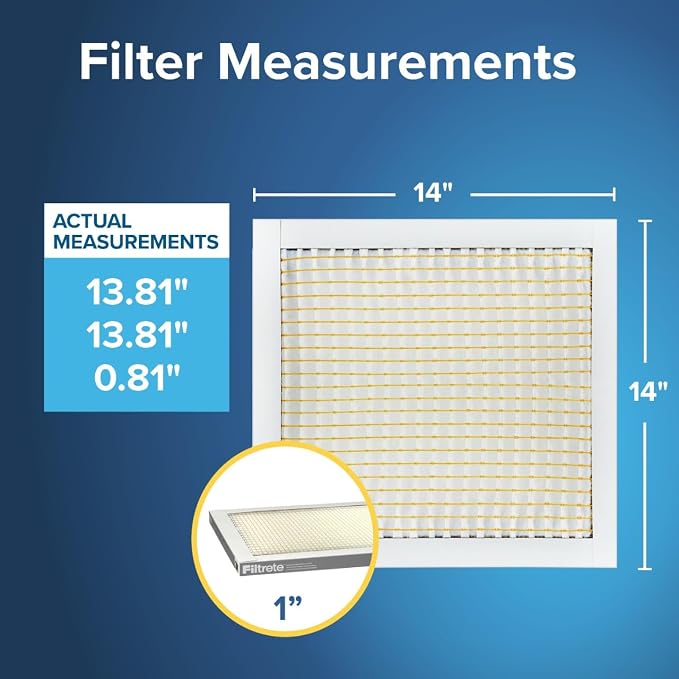 14x14x1 Air Filter, MPR 300, MERV 5, Clean Living Basic Dust 3-Month Pleated 1-Inch Air Filters, 6 Filters, alternate product