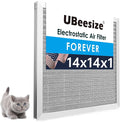 14x14x1 Reusable Electrostatic Air Filter HVAC AC Furnace Filter,MERV 8, Washable, Lasts a Lifetime,Permanent Air