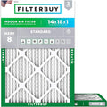 14x18x1 Air Filter MERV 8 Essential Dust & Allergy Defense (2-Pack), Electrostatic Pleated HVAC AC Furnace Filters