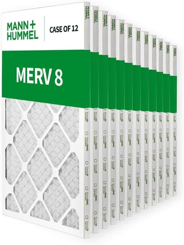 14x18x1 MERV 8 Pleated HVAC AC Furnace Air Filters. Case of 12. (Exact Size: 13.75 x 17.75 x 0.75 Inches), alternate product