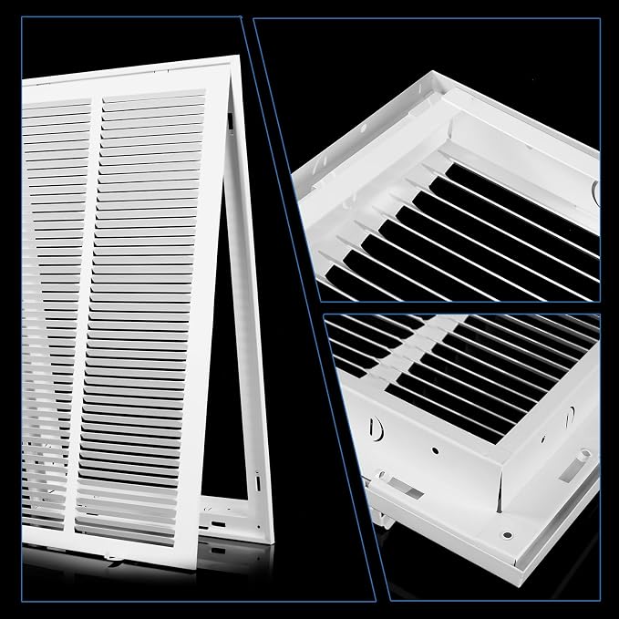 14x20 Return Air Grille [Duct Opening Size],Return Air Vent Cover for Wall Or Ceiling,Steel Return Air Filter Grilles
