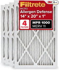 14x20x1 AC Furnace Air Filter, MERV 11, MPR 1000, Micro Allergen Defense, product image
