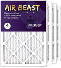 14x20x1 Air Filter MERV 11 Pleated HVAC AC Furnace Air Filter, Air Beast 4-Pack, Made in the USA, product image