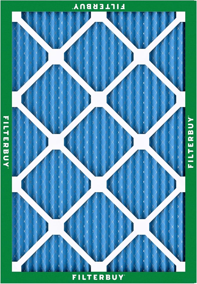 14x20x1 Air Filter MERV 13 Optimal Smoke & Allergy Defense (2-Pack), Electrostatic Pleated HVAC AC Furnace Filters