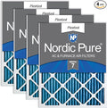 14x24x1 (Actual Size: 13 3/4 x 23 3/4 x 3/4) Pleated MERV 7 Air Filters 4 Pack, product image