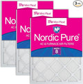 14x24x1 (Actual Size: 13 3/8 x 23 3/8 x 3/4) Tru Mini Pleat MERV 8 AC Furnace Air Filters - 2.5X More Media for