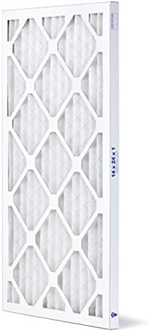 14x24x1 Furnace Filter MERV 11 PREMIUM ALLERGY Pleated Furnace Air Filter - Made in the USA - Box of 6 by WICKED CLEAN AIR.