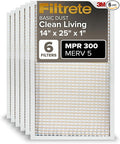 14x25x1 AC Furnace Air Filter, MERV 5, MPR 300, Capture Unwanted Particles, product image