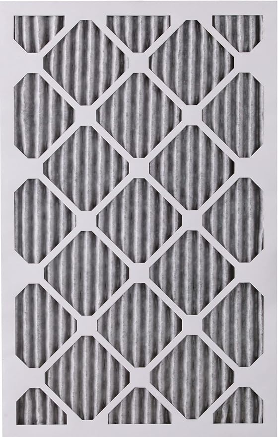 14x25x1 (Actual Size: 13 1/2 x 24 1/2 x 3/4) Furnace Air Filters MERV 8 Pleated Plus Carbon 4 Pack, alternate view 4