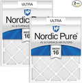 14x25x1 (Actual Size: 13 1/2 x 24 1/2 x 3/4) Pleated Ultra MERV 16 AC Furnace Air Filters–With 2.5X More Media for, product