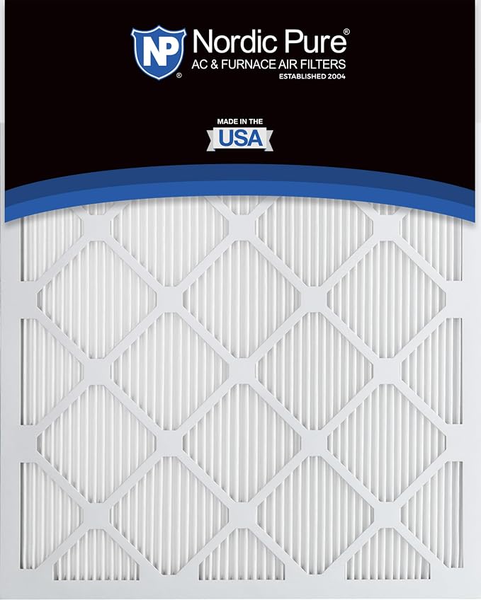 14x25x1 (Actual Size: 13 1/2 x 24 1/2 x 3/4) Tru Mini Pleat MERV 12 AC Furnace Air Filters – 2.5X More Media for