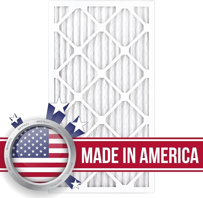 14x25x1 Air Filter ALLERGY MERV 11 Pleated Furnace Filter 6 Pack fits HVAC AC & Heater Units - Made in the USA by, alternate