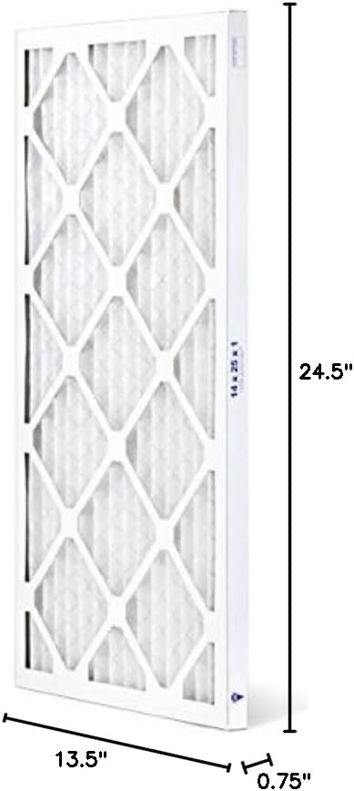 14x25x1 Air Filter ALLERGY MERV 11 Pleated Furnace Filter 6 Pack fits HVAC AC & Heater Units - Made in the USA by, alternate