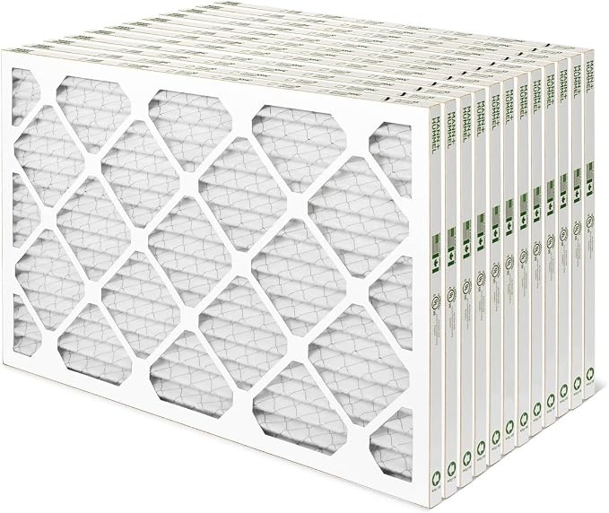 14x25x1 MERV 8 Pleated HVAC AC Furnace Air Filters. Case of 12. (Exact Size: 13.5 x 24.5 x 0.75 Inches), product image