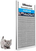 14x25x1 Reusable Electrostatic Air Filter HVAC AC Furnace Filter,MERV 8, Washable, Lasts a Lifetime,Permanent Air