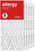 14x30x1 Air Filter MERV 11 Pleated HVAC AC Furnace Air Filter, Allergy 6-Pack, Made in the USA, product image