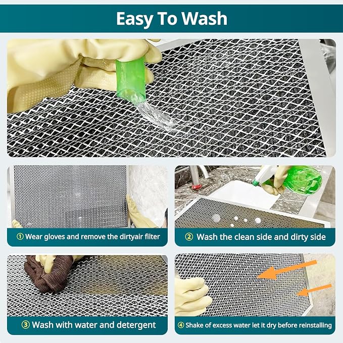 14x30x1 MERV8 Washable Electrostatic Air Filter - AC/HVAC Furnace Filter, Permanent, Easy Install, Breathe Fresher, alternate
