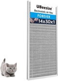 14x30x1 Reusable Electrostatic Air Filter HVAC AC Furnace Filter,MERV 8,Washable, Lasts a Lifetime,Permanent Air
