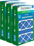 15.75x27.63x3.50 Air Filter MERV 13 Optimal Smoke & Allergy Defense (3-Pack), Pleated HVAC AC Furnace Filters for