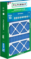 15.75x27.63x3.50 Air Filter MERV 13 Optimal Smoke & Allergy Defense (1-Pack), Pleated HVAC AC Furnace Filters