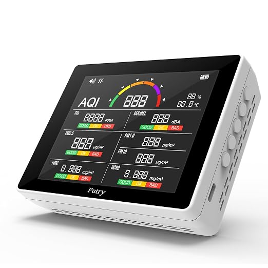 15 in 1 Air Quality Monitor Indoor with Large Display, product image