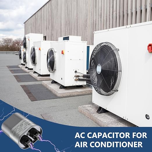 15 MFD uF 370/440 VAC CBB65B Dual Run Round Capacitor, UL Certification Motor Run Capacitor for Condenser Straight Cool or
