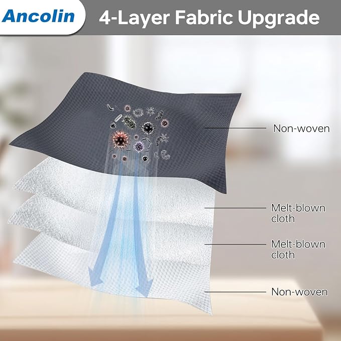 15 Pack Dust Bags for X10 Pro Omni Robot Vacuum and X8 Pro Models, Large Capacity, with Self-Empty Station, 4-Layer