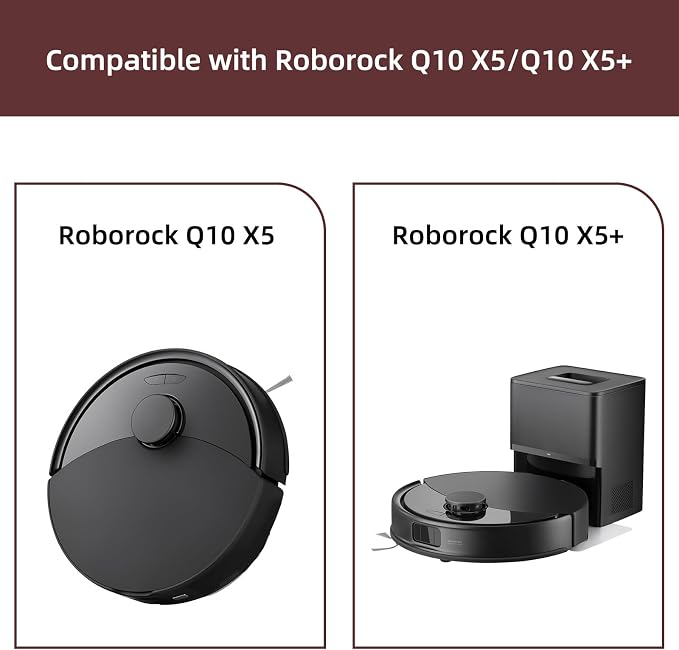 15 Pack Q10X5 Accessories Kit Replacement Compatible with Q10 X5 / Q10 X5+ Plus Robot Vacuum, 1 Main Brush, 4 Mop