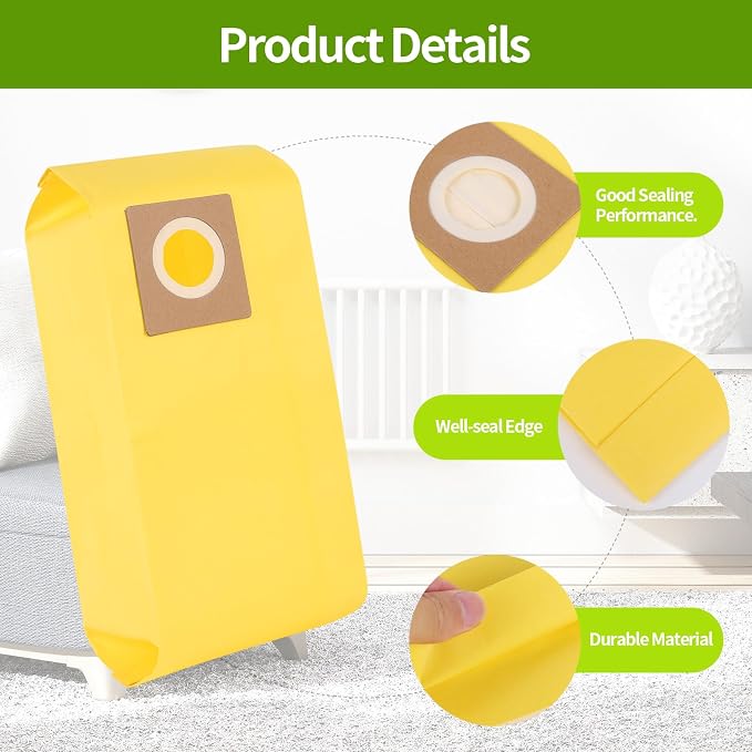 15 Packs AH10243 Disposable Vacuum Bag Replacement for CU2 Vacuum Cleaner CH54013 CH54015 CH54113 CH54115