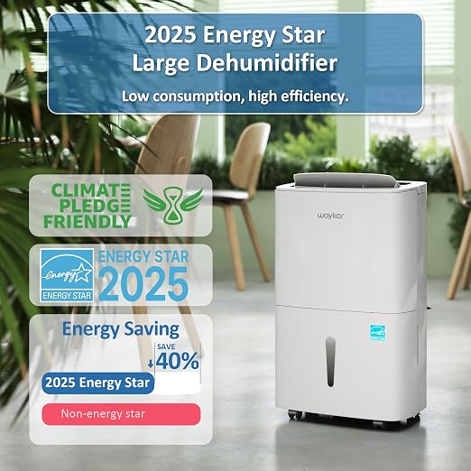 150 Pints 2025 Energy Star Dehumidifier for Spaces up to 7,000 Sq. Ft at Commercial and Industrial Large Room, Warehouse