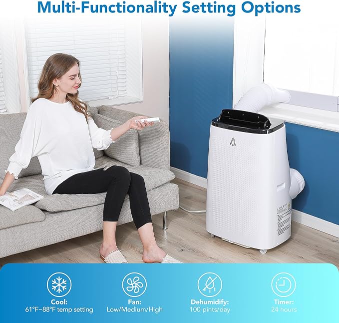 15000 BTU Portable Air Conditioner, 3-in-1 Indoor AC Unit with Cooling, Dehumidifier, Fan, 24-Hour Timer, alternate product