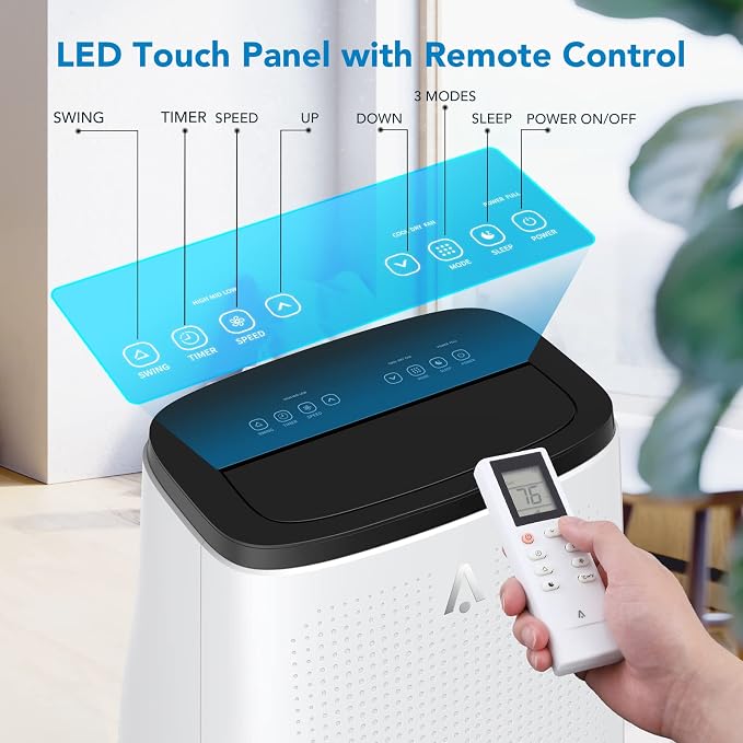 15000 BTU Portable Air Conditioner, 3-in-1 Indoor AC Unit with Cooling, Dehumidifier, Fan, 24-Hour Timer, alternate product