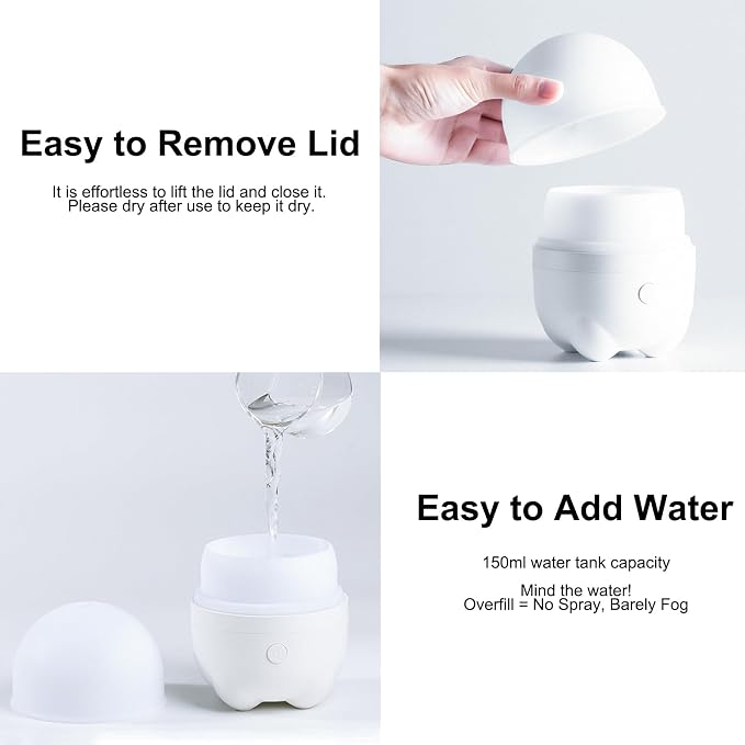 150ML Cordless Essential Oil Diffuser, Rechargeable Battery Powered Diffuser, Small Portable Aromatherapy Air Humidifier