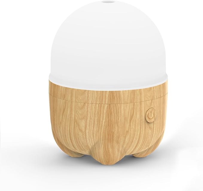 150ML Rechargeable Battery Essential Oil Diffuser, Portable Cordless Aromatherapy Diffuser with 7 LED Color Changing Lights