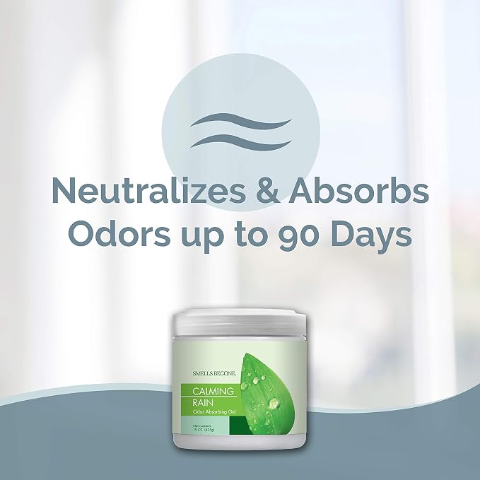 15oz Gel Odor Eliminator - Absorb & Remove Tough Odors in Pet Areas, Bathrooms, Basements, Garage, Cars, RVs & Boats