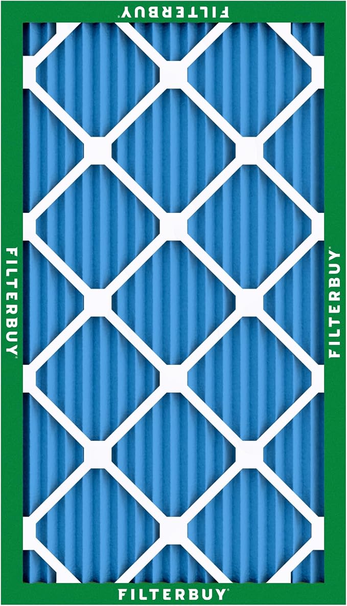 15x30x1 Air Filter MERV 13 Optimal Smoke & Allergy Defense (2-Pack), Electrostatic Pleated HVAC AC Furnace Filters
