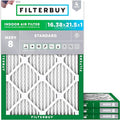 16.38x21.5x1 Air Filter MERV 8 Essential Dust & Allergy Defense (4-Pack), Electrostatic Pleated HVAC AC Furnace Filters