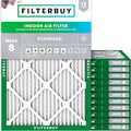 16.5x21.5x1 Air Filter MERV 8 Essential Dust & Allergy Defense (12-Pack), Electrostatic Pleated HVAC AC Furnace
