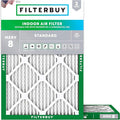 16.5x21x1 Air Filter MERV 8 Essential Dust & Allergy Defense (2-Pack), Electrostatic Pleated HVAC AC Furnace Filters, product